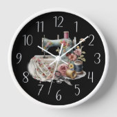 niedliche Nähmaschine Uhr (Vorderseite)