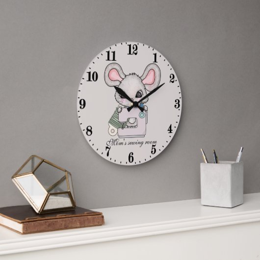 niedliche Nahmaus Große Wanduhr (Büro)