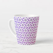 Niedliche nahtlose, schöne Musterlatte Milchtasse (Linke Ecke)