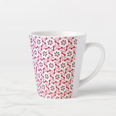 Niedliche nahtlose, schöne Musterlatte Milchtasse (Rechts)