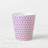 Niedliche nahtlose, schöne Musterlatte Milchtasse (Vorderseite)