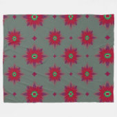 Niedliche Nahtlose Wiederholung von Blumenmuster f Fleecedecke (Vorderseite (Horizontal))