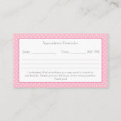 Niedliche Nail-Tech-Visitenkarte Visitenkarte (Rückseite)