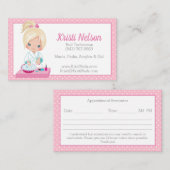 Niedliche Nail-Tech-Visitenkarte Visitenkarte (Vorne/Hinten)