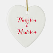 Niedliche Namen für ein Skriptpaar Keramik Ornament (Rechts)