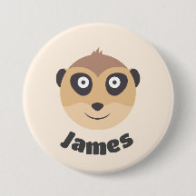 Niedliche Namensmarke mit Erdmännchen