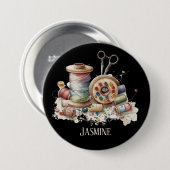 Niedliche Namensnähgeliebte Button (Vorne & Hinten)