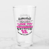 niedliche Nana-Liebe Glas (Vorderseite)