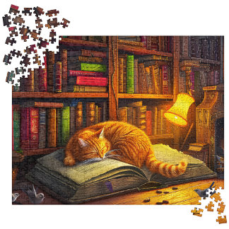 Niedliche Napping Kitty Puzzles für Erwachsene 500