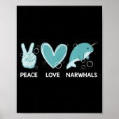 Niedliche Narwhal-Kostüme für Männer Frauen Kind N Poster (Vorne)