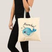 Niedliche Narwhal Tote Tasche (Vorderseite (Produkt))