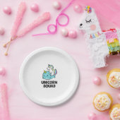 Niedliche Narwhal Unicorn Squad Funny Unicorn und Pappteller (Party)