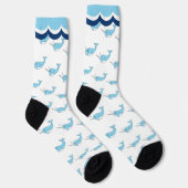 Niedliche Narwhal Whale Socks Socken (Rechts)