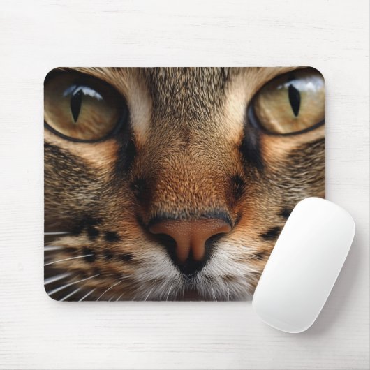 Niedliche Nase und Augenfront. Haustier Mousepad (Mit Mouse)