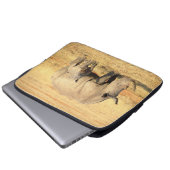 Niedliche Nashörner in Afrika Laptopschutzhülle (Vorne Knopf)