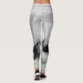 Niedliche Nashörner in Afrika Leggings (Rückseite)