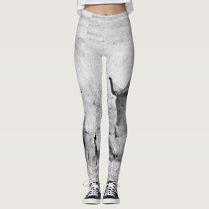 Niedliche Nashörner in Afrika Leggings