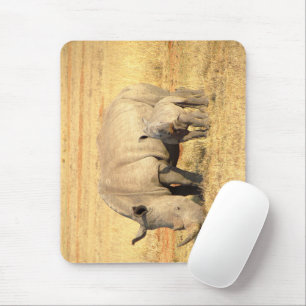 Niedliche Nashörner in Afrika Mousepad