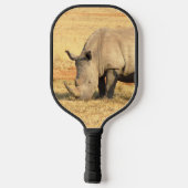 Niedliche Nashörner in Afrika Pickleball Schläger (Rückseite)