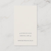 Niedliche nationale Banksia Floral Earring Display Visitenkarte (Rückseite)