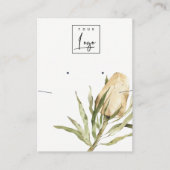 Niedliche nationale Banksia Floral Earring Necklac Visitenkarte (Vorderseite)