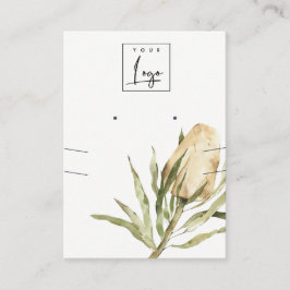 Niedliche nationale Banksia Floral Earring Necklac Visitenkarte