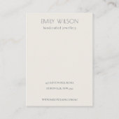 Niedliche nationale Banksia Floral Earring Necklac Visitenkarte (Rückseite)