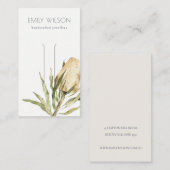 Niedliche nationale Banksia Floral Hair Clip Displ Visitenkarte (Vorne/Hinten)