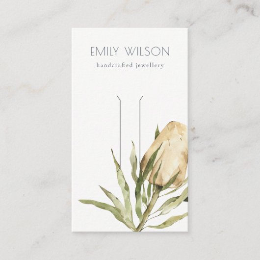 Niedliche nationale Banksia Floral Hair Clip Displ Visitenkarte (Vorderseite)