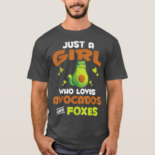 Niedliche Natur Forest Animal Avocado Lover Girls T-Shirt