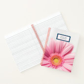 Niedliche Natur und Blume Mit Monogramm Notizblock (Innenseite)