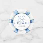 Niedliche Nautical Ocean Lifebuoy Babydusche Konfetti (Klein Vorderseite)