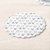 Niedliche nautische und Coquette Infusion! Untersetzer (angewinkelt)