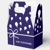 Niedliche Navy Blue Party Balloons und Ribbons Cus Geschenkschachtel (Offen)
