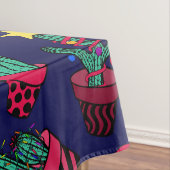 Niedliche Navy dekorierte Kakteen Tree Weihnachtsl Tischdecke (Beispiel)