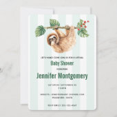 Niedliche Neigung der Wasserfarbendusche nach unte Einladung (Vorderseite)