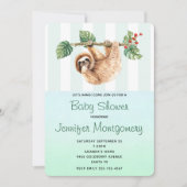 Niedliche Neigung der Wasserfarbendusche nach unte Einladung (Vorderseite)