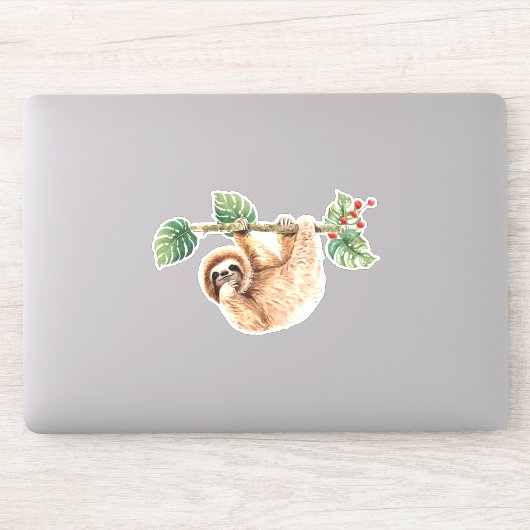 Niedliche Neigung im Wasser nach unten Aufkleber (Computer)