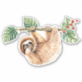 Niedliche Neigung im Wasser nach unten Aufkleber (Vorderseite)