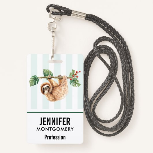 Niedliche Neigung im Wasser nach unten Ausweis (Rückseite mit Schlüsselband)