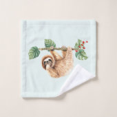 Niedliche Neigung im Wasser nach unten Badhandtuch Set (Waschlappen)