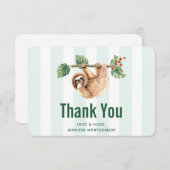 Niedliche Neigung im Wasser nach unten Dankeskarte (Vorne/Hinten)