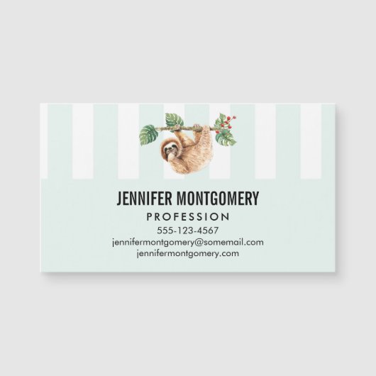 Niedliche Neigung im Wasser nach unten Magnetkarte (Vorderseite)