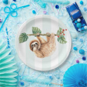 Niedliche Neigung im Wasser nach unten Pappteller (Party)