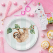 Niedliche Neigung im Wasser nach unten Pappteller (Party)