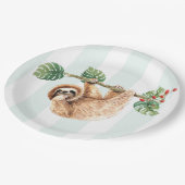 Niedliche Neigung im Wasser nach unten Pappteller (Schrägansicht)