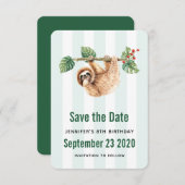 Niedliche Neigung im Wasser nach unten Save The Date (Vorne/Hinten)