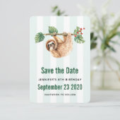 Niedliche Neigung im Wasser nach unten Save The Date (Stehend Vorderseite)