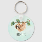 Niedliche Neigung im Wasser nach unten Schlüsselanhänger (Rückseite)