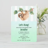 Niedliche Neigung zum Geburtstag im Wasser Einladung (Stehend Vorderseite)